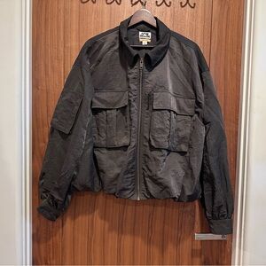 Future Collective Charcoal grey Bomber Jacket Size L